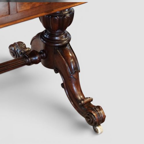fig 1. Victorian Burr Walnut Dressing Table with Adjustable Mirror and Trinket drawers