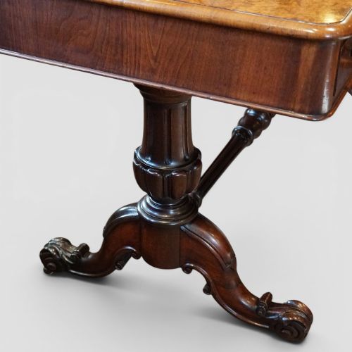fig 4. Victorian Burr Walnut Dressing Table with Adjustable Mirror and Trinket drawers
