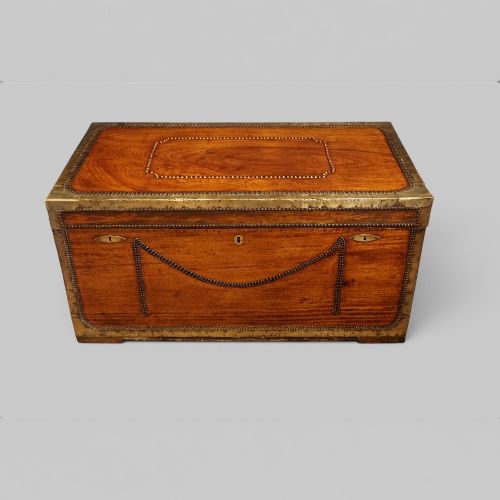 Regency Brass Bound Camphor Wood Trunk