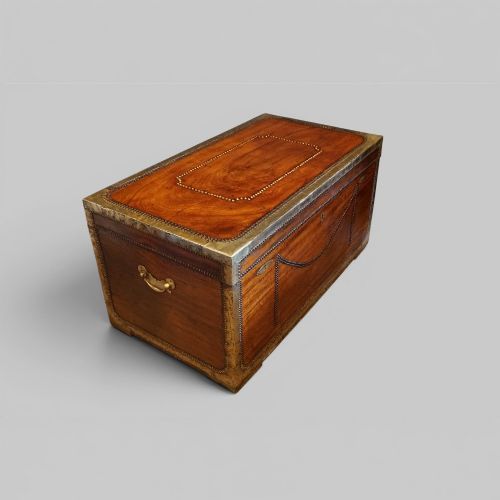 fig 1. Regency Brass Bound Camphor Wood Trunk