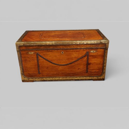 fig 4. Regency Brass Bound Camphor Wood Trunk