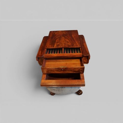 WILLIAM IV MAHOGANY GAMES AND WORKTABLE - ADDITIONAL PHOTO 6