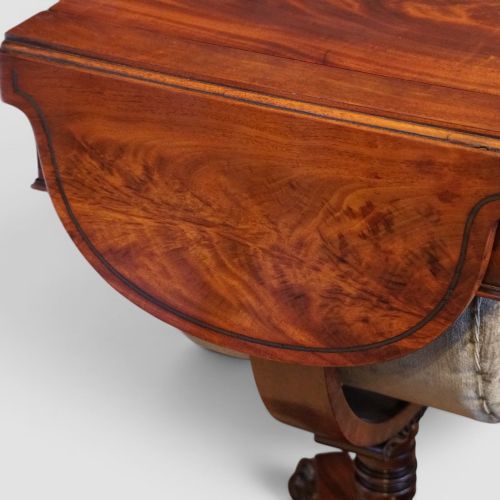 WILLIAM IV MAHOGANY GAMES AND WORKTABLE - ADDITIONAL PHOTO 7