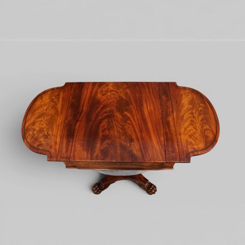 WILLIAM IV MAHOGANY GAMES AND WORKTABLE - ADDITIONAL PHOTO 10