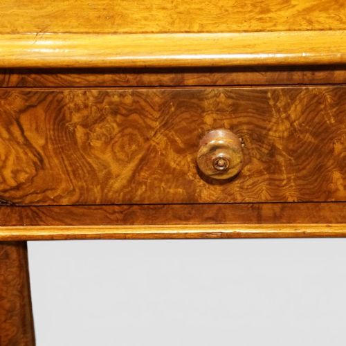 fig 10. Victorian Burr Walnut Pedestal Desk