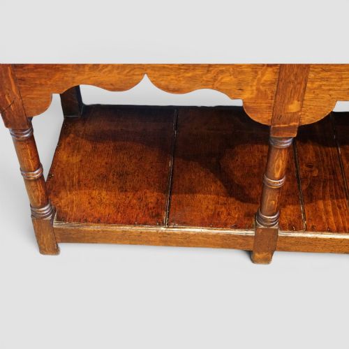 ANTIQUE OAK POTBOARD DRESSER BASE WITH 6 DRAWERS 159CM - ADDITIONAL PHOTO 2