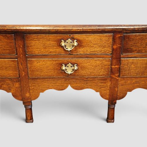 ANTIQUE OAK POTBOARD DRESSER BASE WITH 6 DRAWERS 159CM - ADDITIONAL PHOTO 3