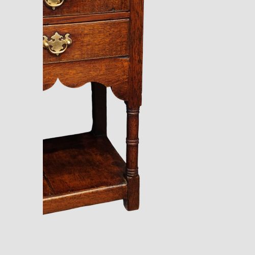 ANTIQUE OAK POTBOARD DRESSER BASE WITH 6 DRAWERS 159CM - ADDITIONAL PHOTO 8