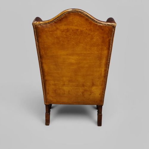 PAIR OF WILLIAM MARY STYLE WING CHAIRS - ADDITIONAL PHOTO 5