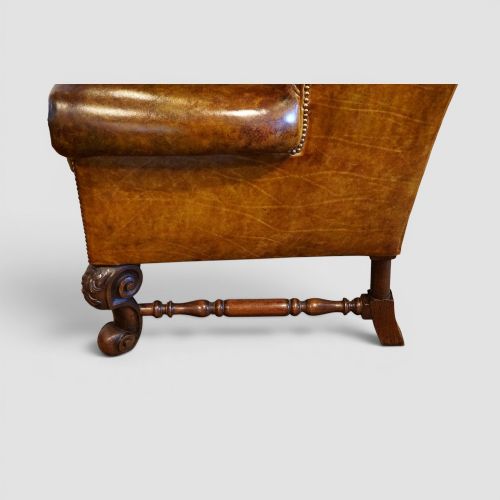 PAIR OF WILLIAM MARY STYLE WING CHAIRS - ADDITIONAL PHOTO 6