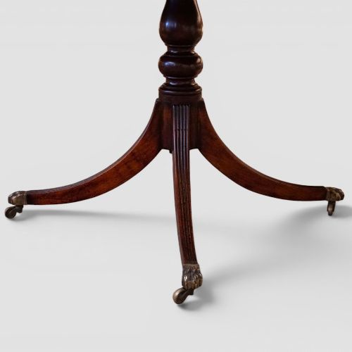 fig 2. Regency style mahogany three pillar dining table