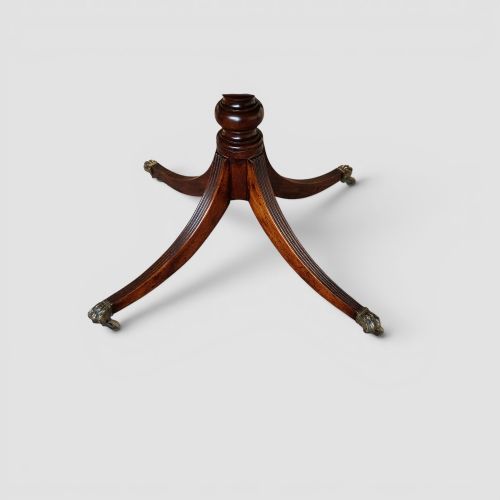 fig 3. Regency style mahogany three pillar dining table