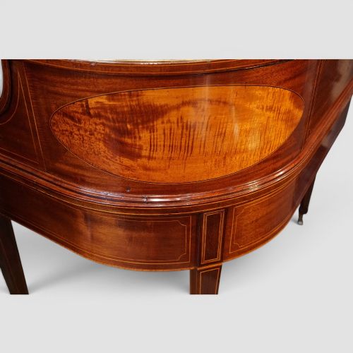 EDWARDIAN INLAID MAHOGANY CARLTON HOUSE DESK - ADDITIONAL PHOTO 6