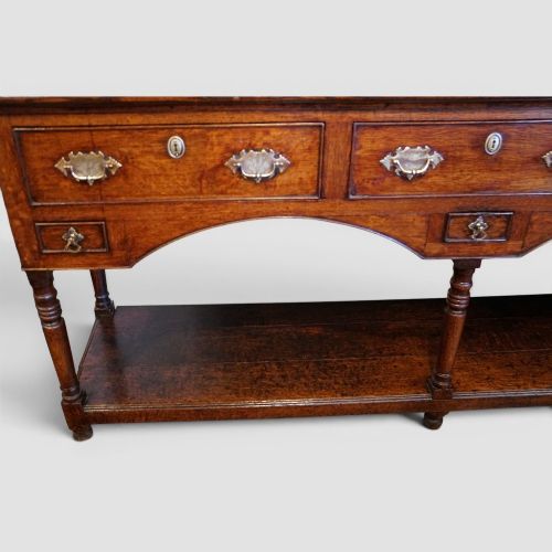 fig 3. George III oak pot board dresser base