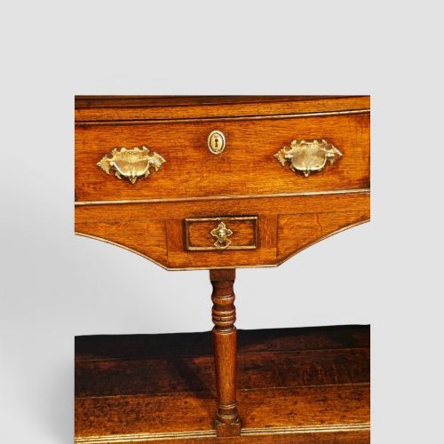 fig 5. George III oak pot board dresser base