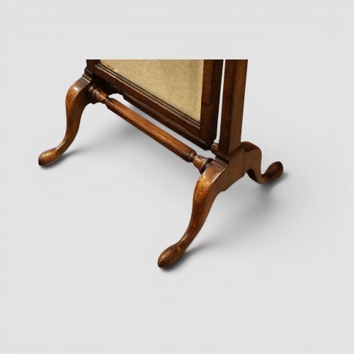 fig 1. Edwardian Walnut Cheval Mirror