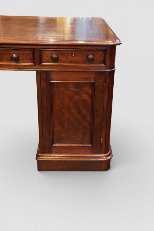 RARE SMALL VICTORIAN MAHOGANY PARTNERS DESK - ADDITIONAL PHOTO 3