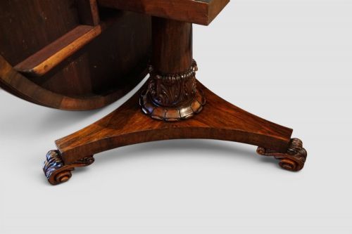 WILLIAM IV CIRCULAR ROSEWOOD DINING TABLE - ADDITIONAL PHOTO 1