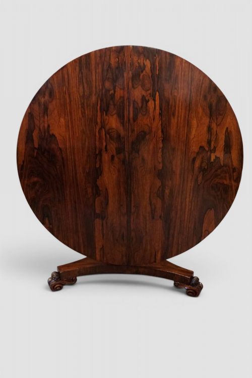 WILLIAM IV CIRCULAR ROSEWOOD DINING TABLE - ADDITIONAL PHOTO 4