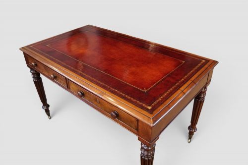 VICTORIAN MAHOGANY PARTNERS WRITING TABLE - ADDITIONAL PHOTO 1