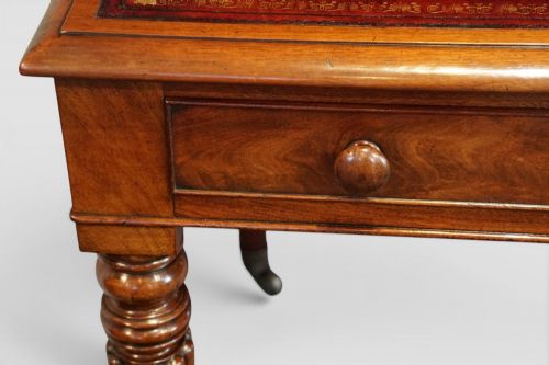 VICTORIAN MAHOGANY PARTNERS WRITING TABLE - ADDITIONAL PHOTO 6