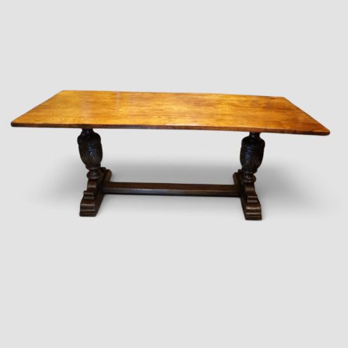 Oak Refectory Dining Table Circa 1930