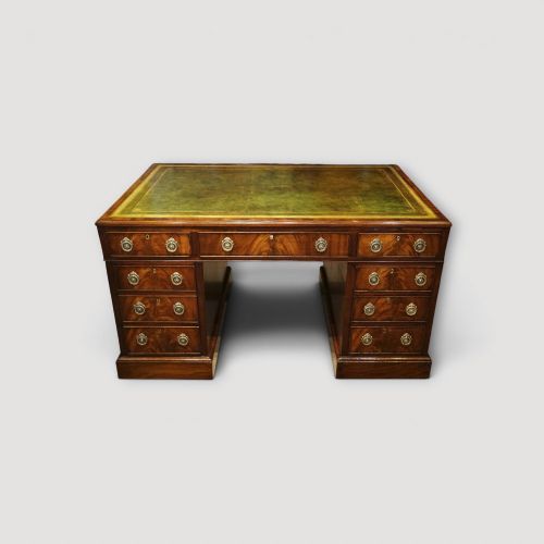 Antique Mahogany Partners Desk C.1870