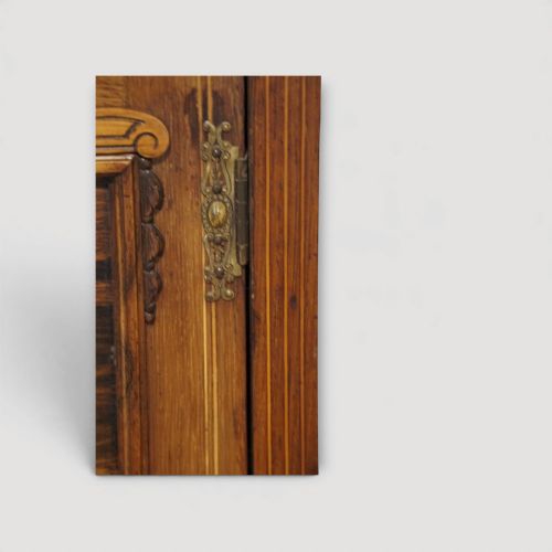 fig 3. Late Victorian Inlaid Rosewood Music Cabinet with Mirror – Antique Sheet Music Cabinet c.1890