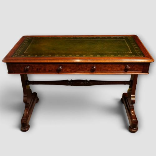 Early Victorian Mahogany End Support Writing Table