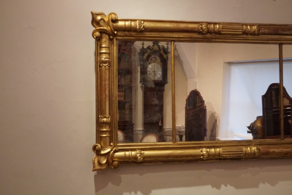 Antique 19thc. gilt 3 plate mirror View VIII