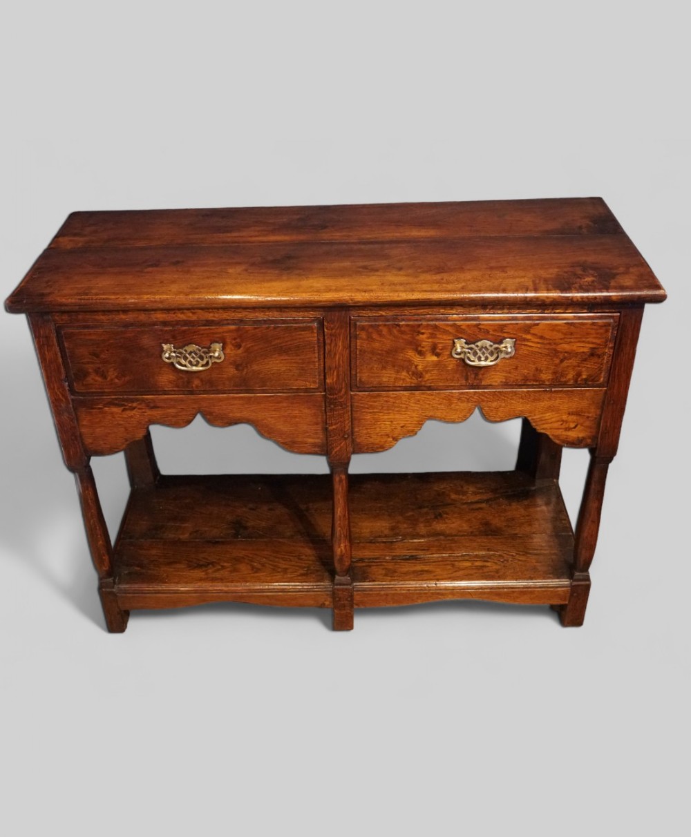 Antique oak cottage dresser base