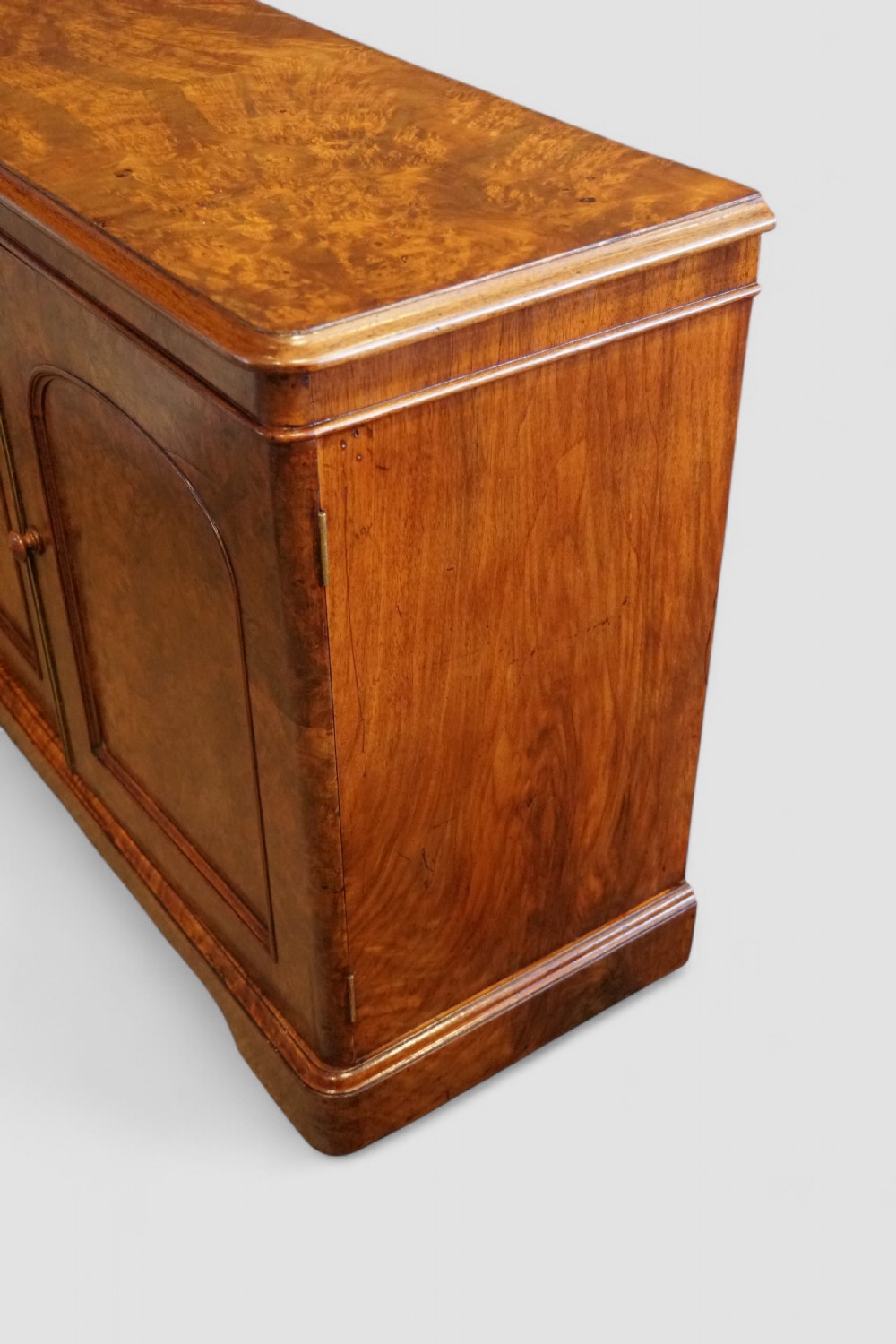 Victorian burr walnut side cabinet View V
