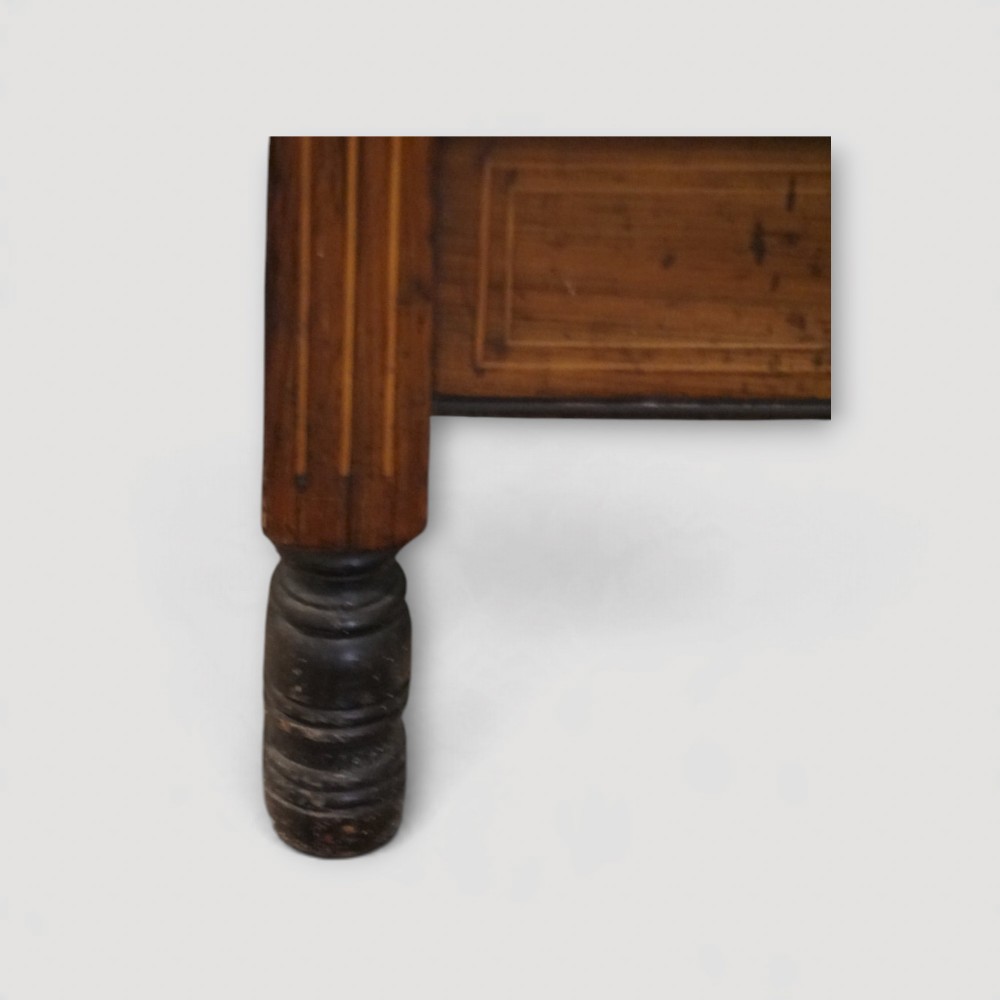 Late Victorian Inlaid Rosewood Music Cabinet with Mirror – Antique Sheet Music Cabinet c.1890 View XII