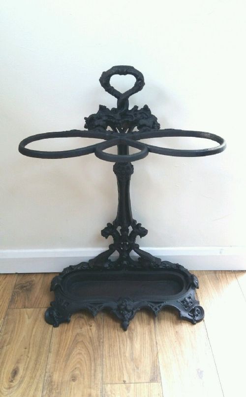 Victorian Ornate Cast Iron Stick Stand