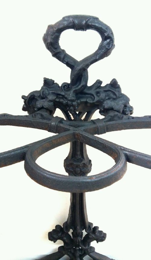 fig 1. Victorian Ornate Cast Iron Stick Stand 