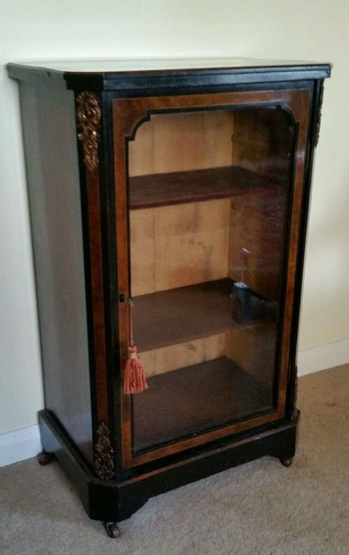 Victorian Ebonised Music/pier Cabinet C1880