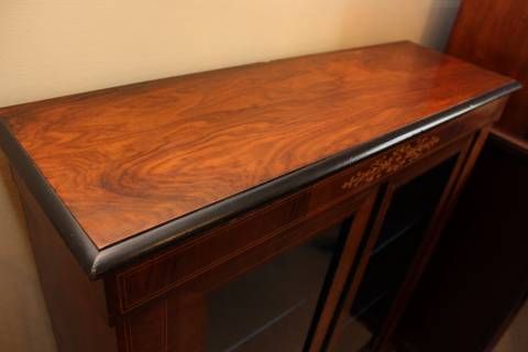 fig 1. Walnut Double Door Pier Cabinet