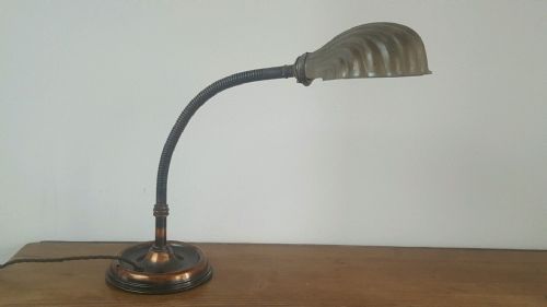 fig 1. Adjustable Desk Lamp; c1910 lovely patina