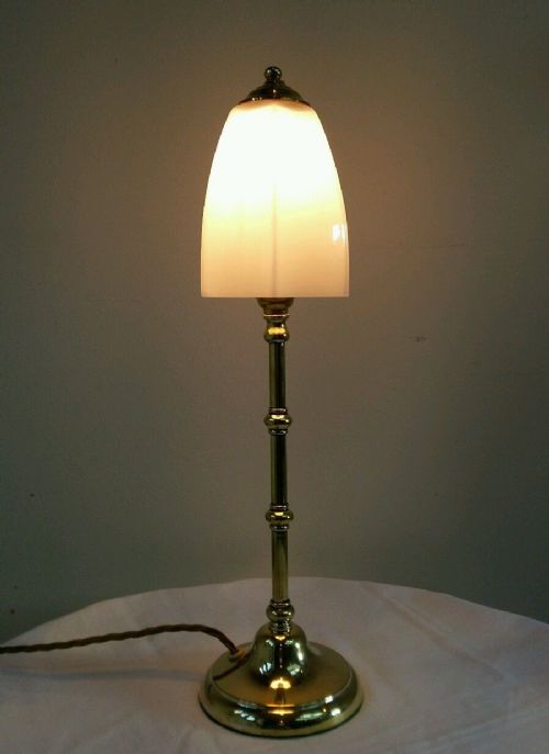 C1900 Edwardian Elegant Cast Brass Table Lamp
