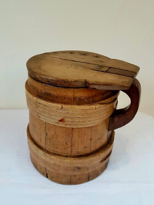 C1880 Kitchen Pine Scandinavian Flour Jug