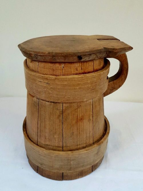 C1880 Kitchen Pine Scandinavian Flour Jug