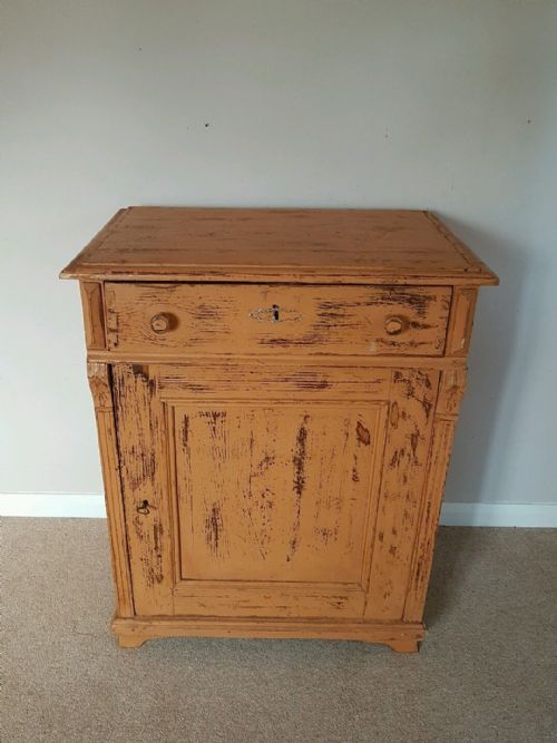 fig 1. c1890 Pine Cupboard Sideboard Shabby Chic
