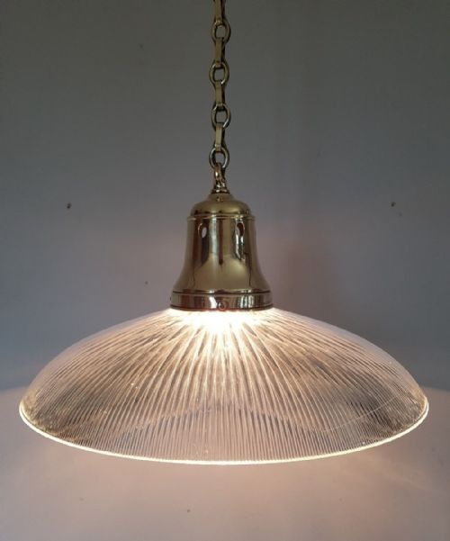 Large Holophane Flying Saucer Ceiling Lamp