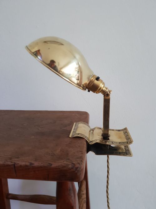 Adjusto~lite USA Adjustable Clip on Desk Lamp / Table Lamp, Rewired and Pat Tested