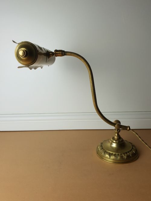 French Paris Piano Desk Lamp, Rewired and Pat Tested