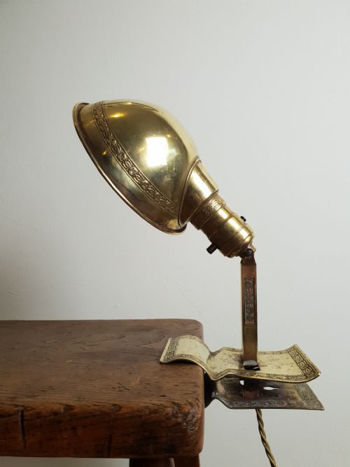 Adjusto~lite USA Adjustable Clip on Desk Lamp / Table Lamp, Rewired and Pat Tested