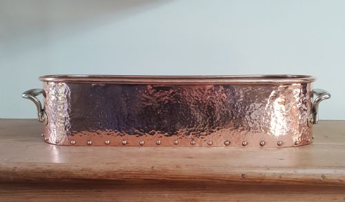 Copper Fish Kettle Window Cill Planter, C1880