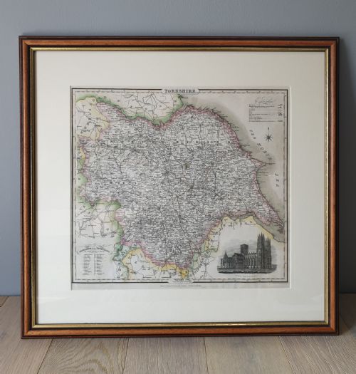 Map of Yorkshire by James Pigot Dated 1828