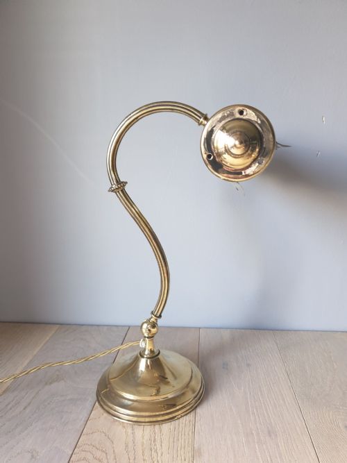 Quality French Brass Piano Desk Lamp, Rewired and Pat Tested