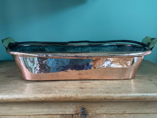 C1880 Antique Copper Fish Kettle